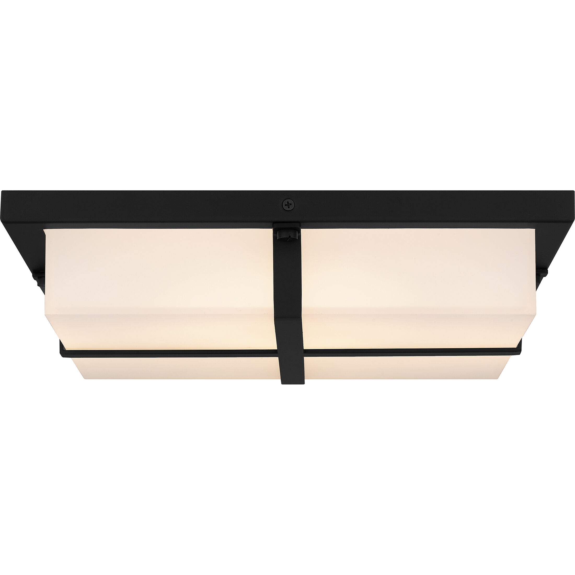 Armstrong LED 14 inch Matte Black Flush Mount Ceiling Light, Medium