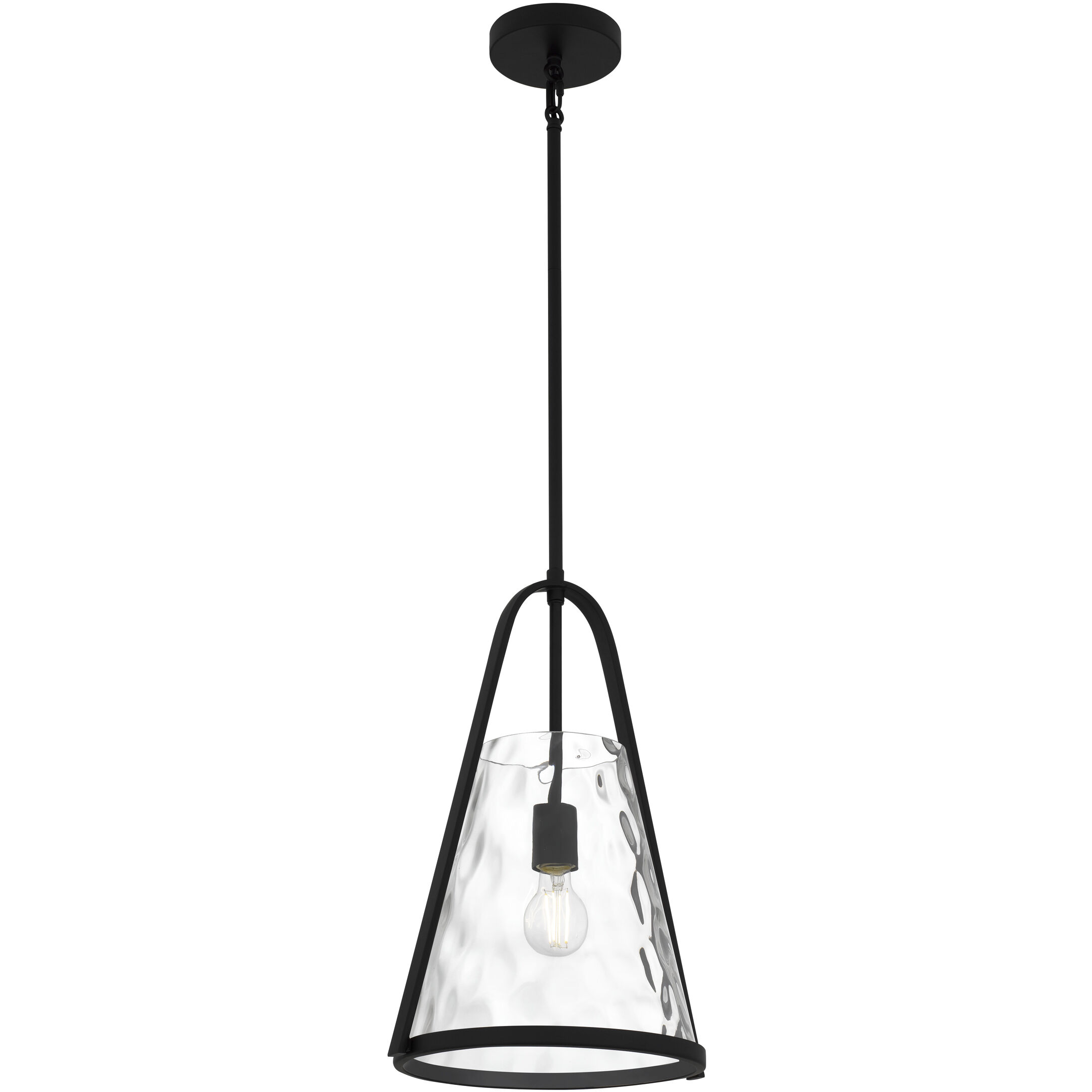 Briley 1 Light 11.5 inch Matte Black Mini Pendant Ceiling Light