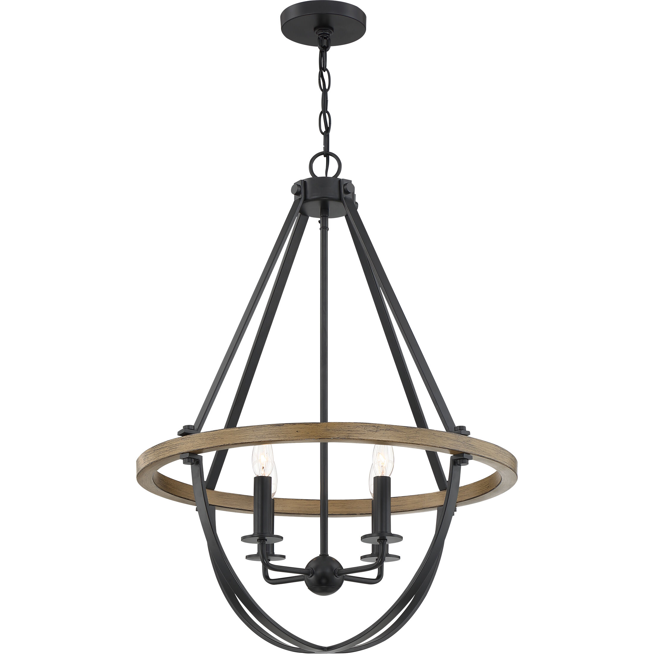 Bartlett 4 Light 22 inch Earth Black Pendant Ceiling Light