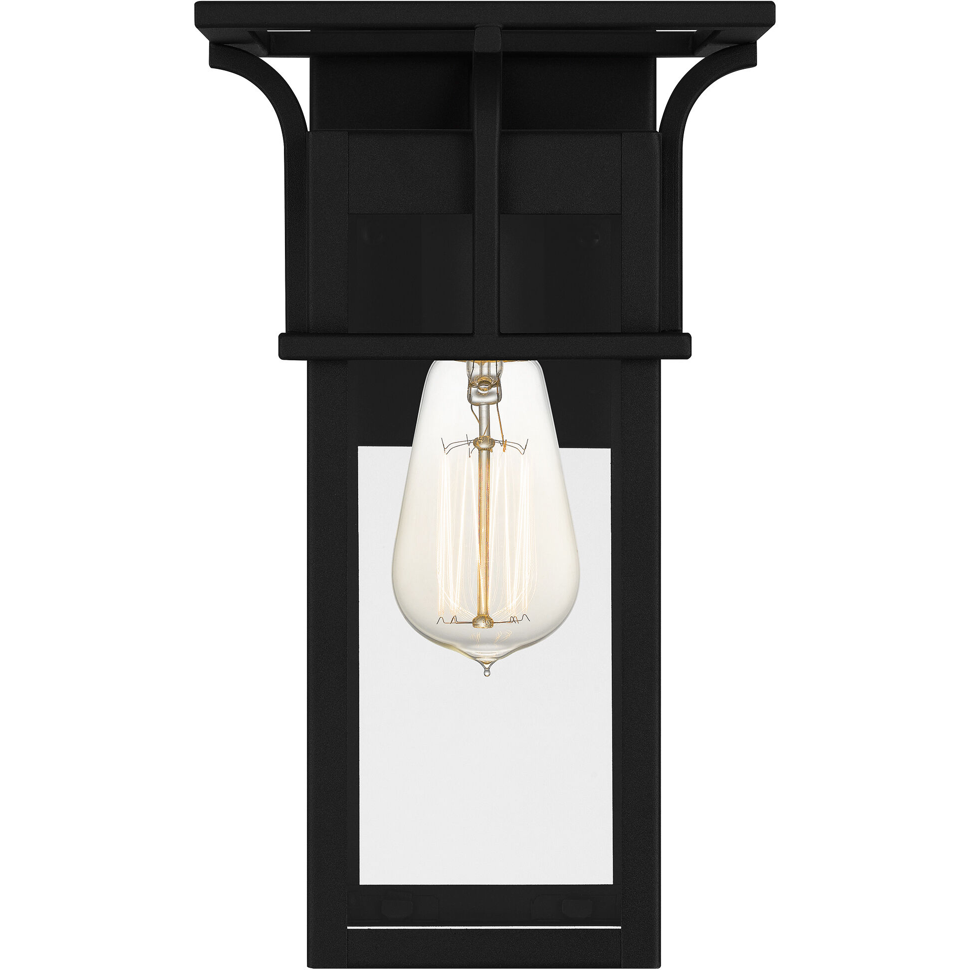 Markley 1 Light 12 inch Earth Black Outdoor Wall Lantern