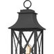 Ellerbee 1 Light 24 inch Mottled Black Outdoor Post Lantern, Large