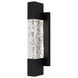 Solace LED 16 inch Matte Black Outdoor Wall Lantern, Medium