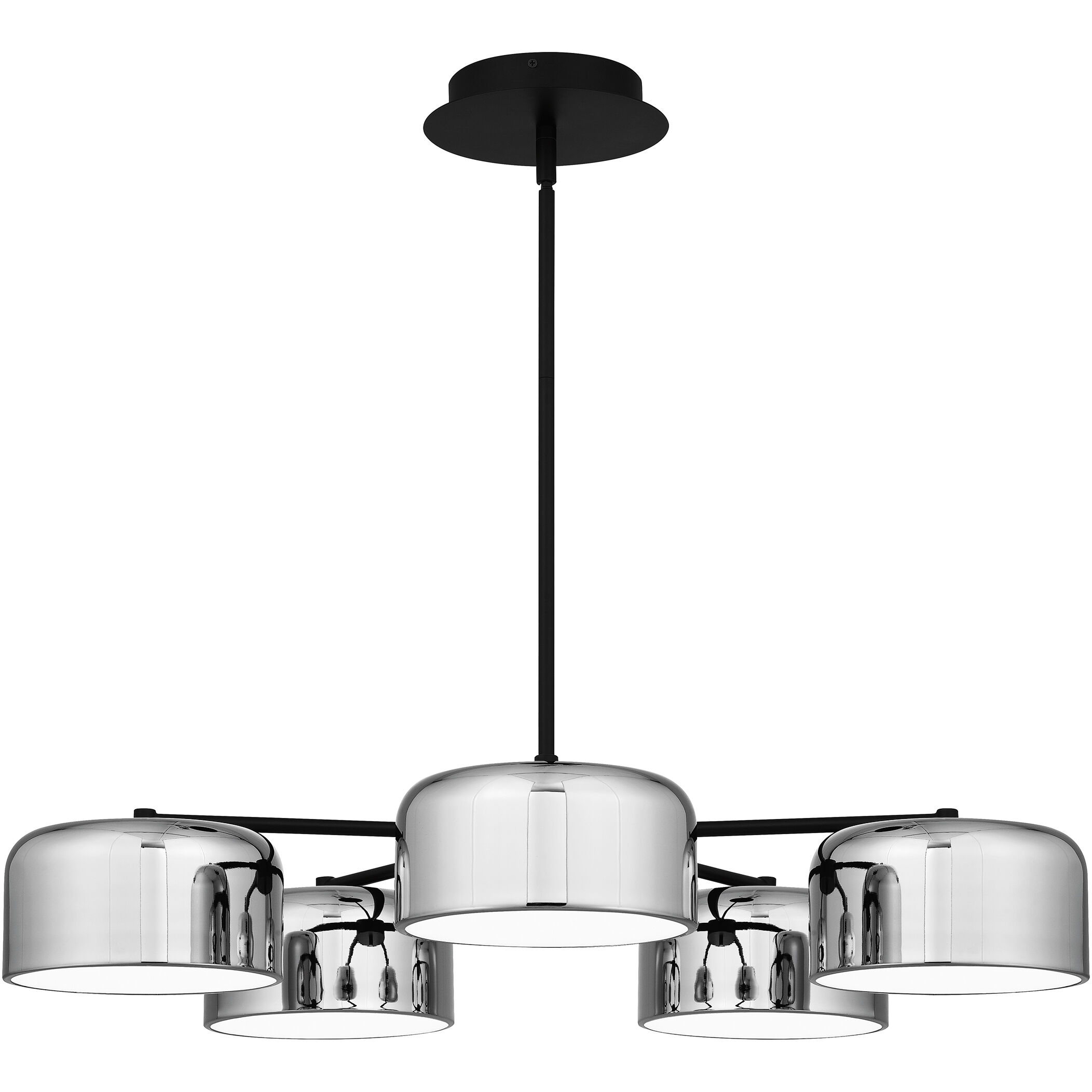 Gabriel 32 inch Matte Black Chandelier Ceiling Light