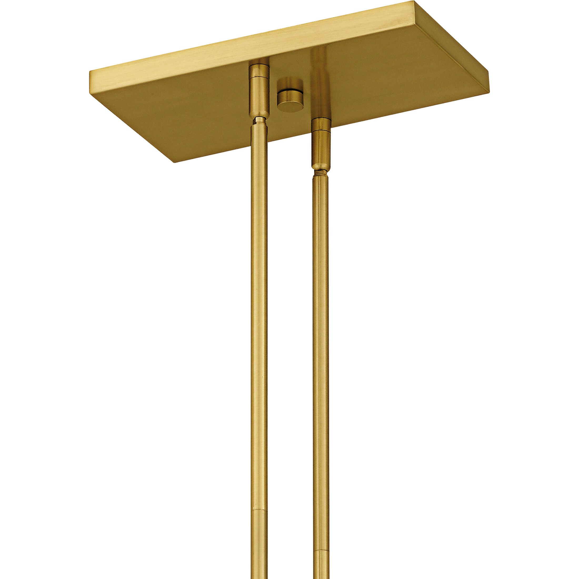 Foreland 6 Light 50 inch Brushed Gold Linear Chandelier Ceiling Light, Large