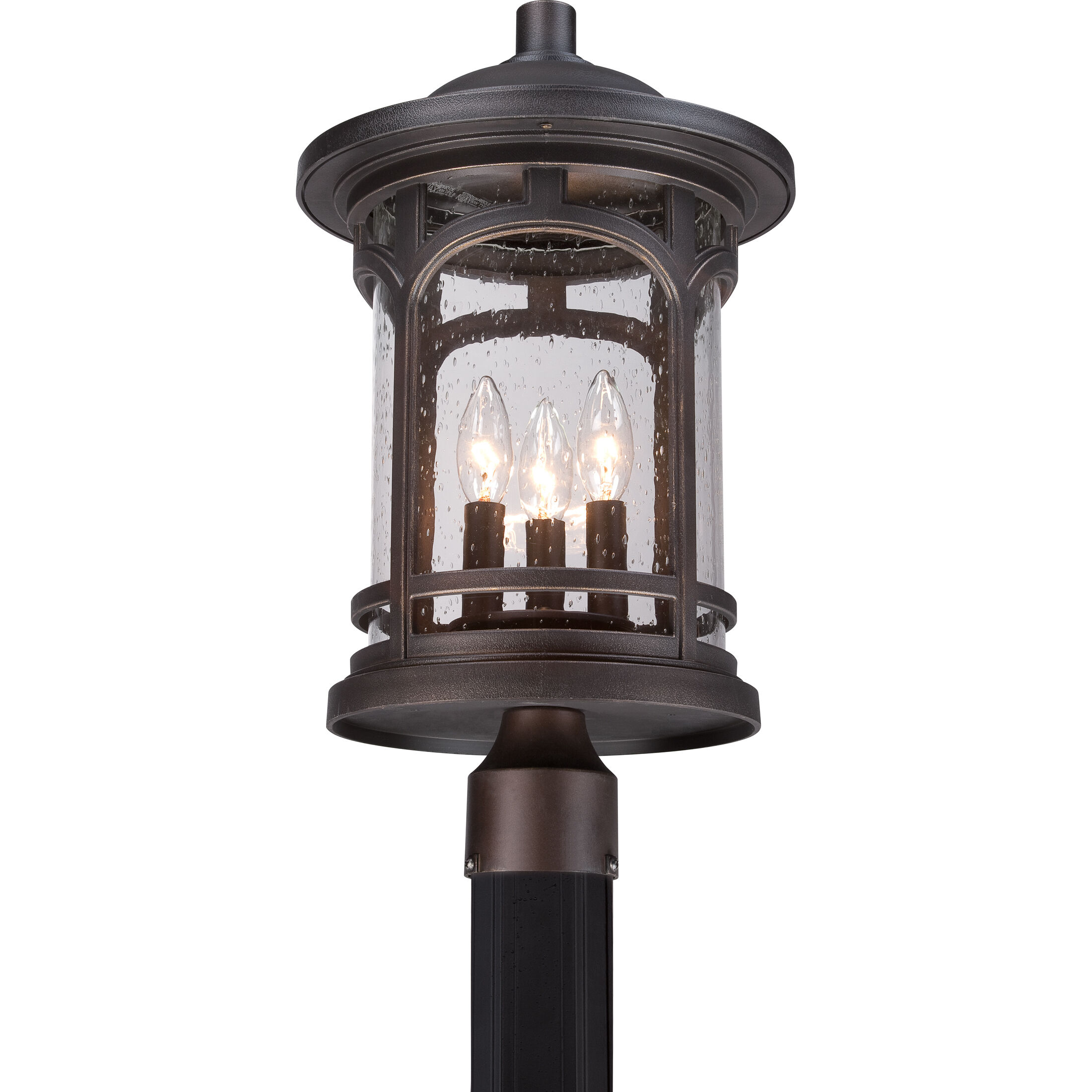 Marblehead 3 Light 19 inch Palladian Bronze Outdoor Post Mount