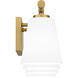 Brindley 4 Light 31 inch Aged Brass Bath Light Wall Light
