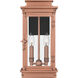 Noelle Outdoor Wall Lantern in Aged Copper, Medium