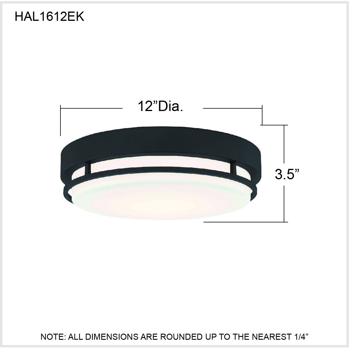 Hale LED 12 inch Earth Black Flush Mount Ceiling Light