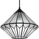 Olivier 1 Light 15 inch Matte Black Pendant Ceiling Light