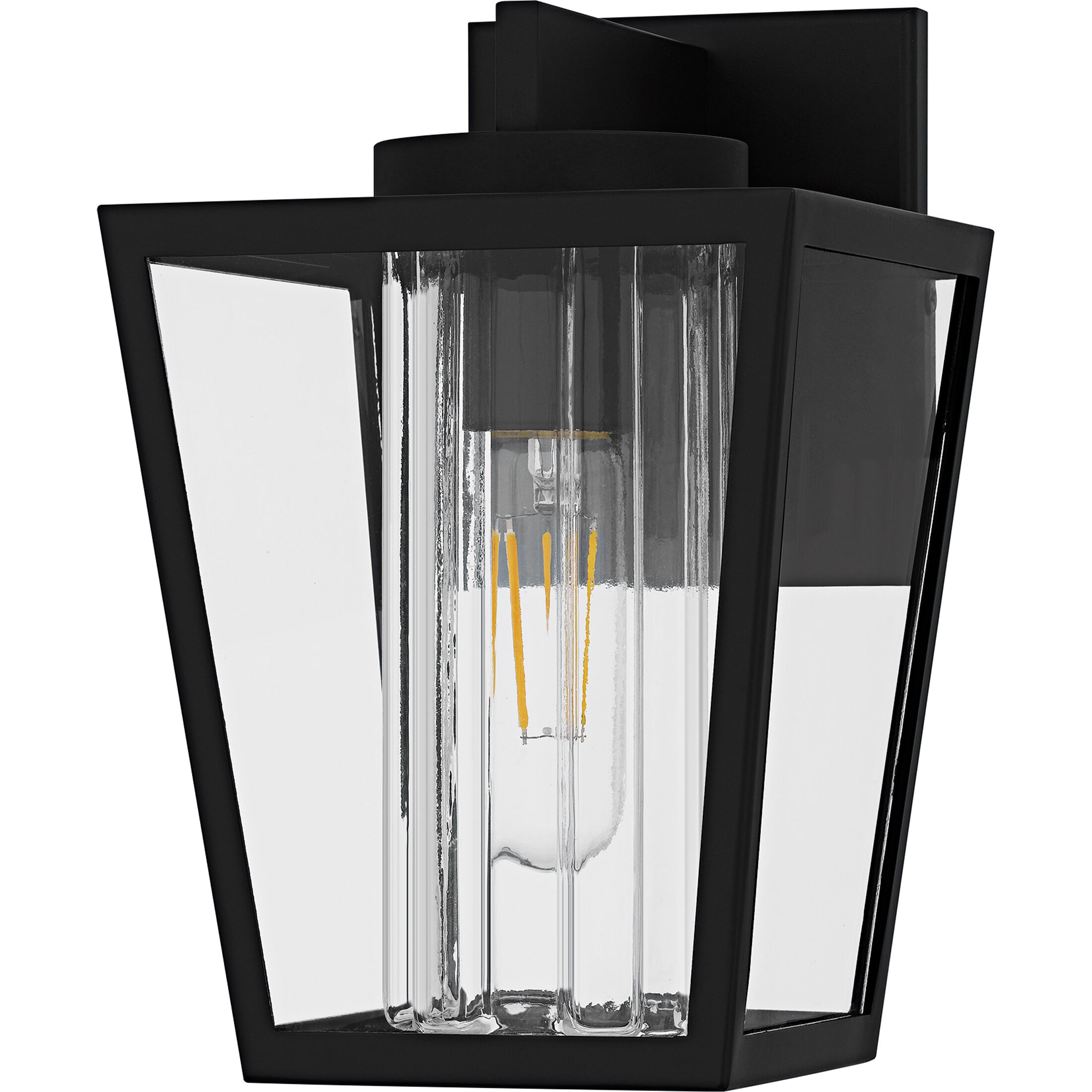 Jett 1 Light 10 inch Matte Black Outdoor Wall Lantern, Small