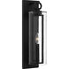 Redan 1 Light 18.25 inch Stone Black Outdoor Wall Lantern, Medium