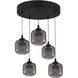 Lenora 5 Light 22 inch Matte Black Pendant Ceiling Light
