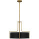 Hanley 4 Light 20 inch Aged Brass Pendant Ceiling Light