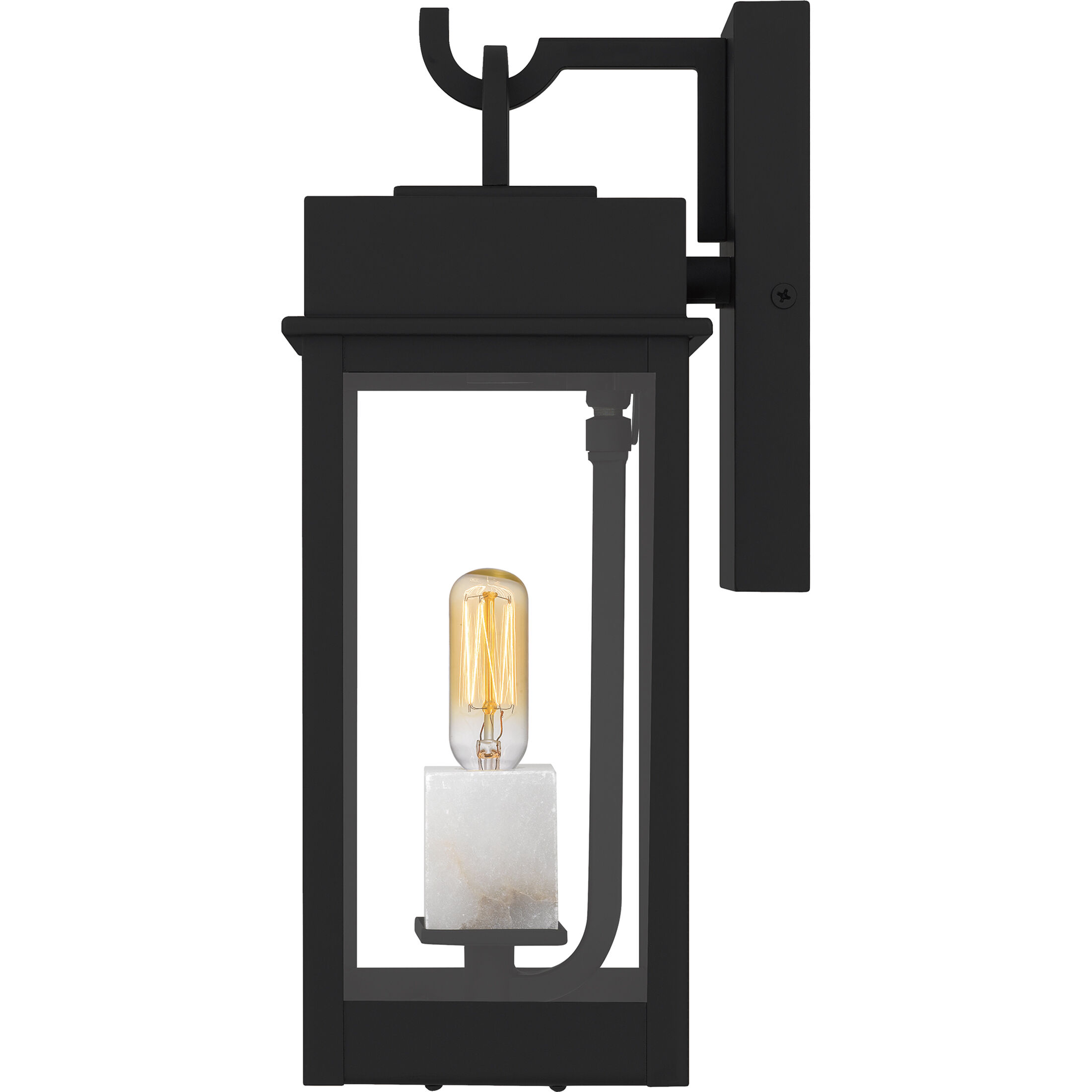 Carmen 1 Light 13 inch Matte Black Outdoor Wall Lantern, Small