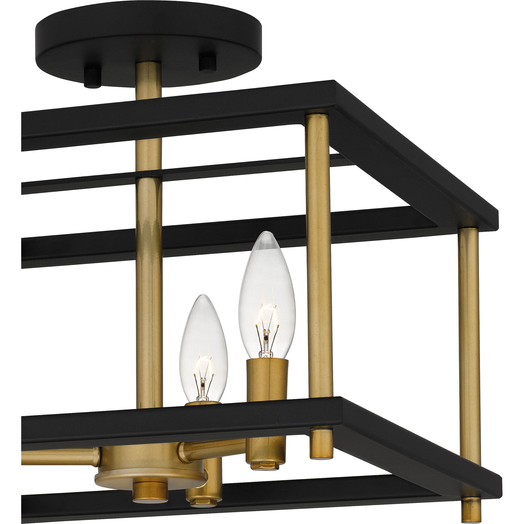 Black semi flush mount 2025