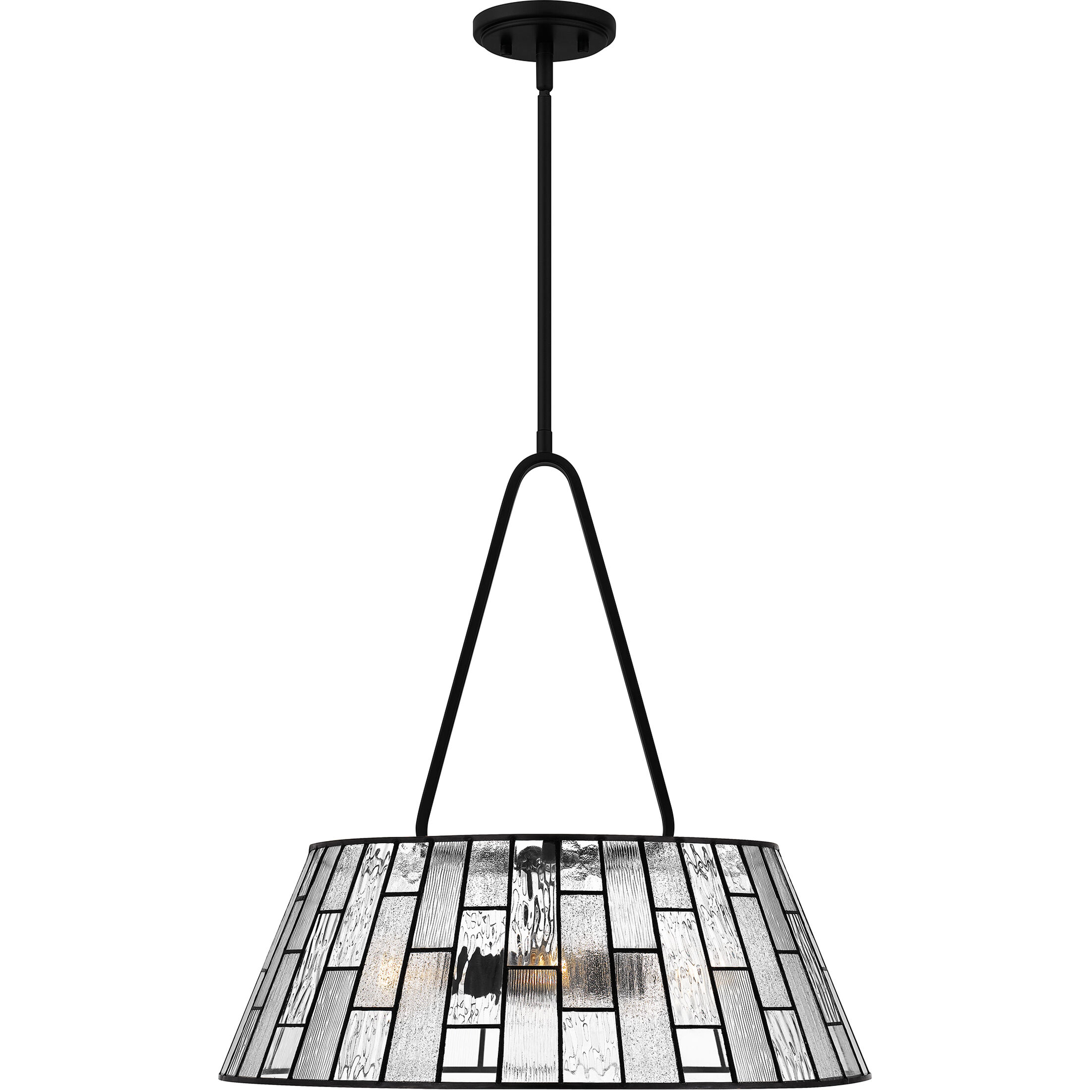 Quoizel QP6176MBK Rainier 4 Light 22 inch Matte Black Pendant