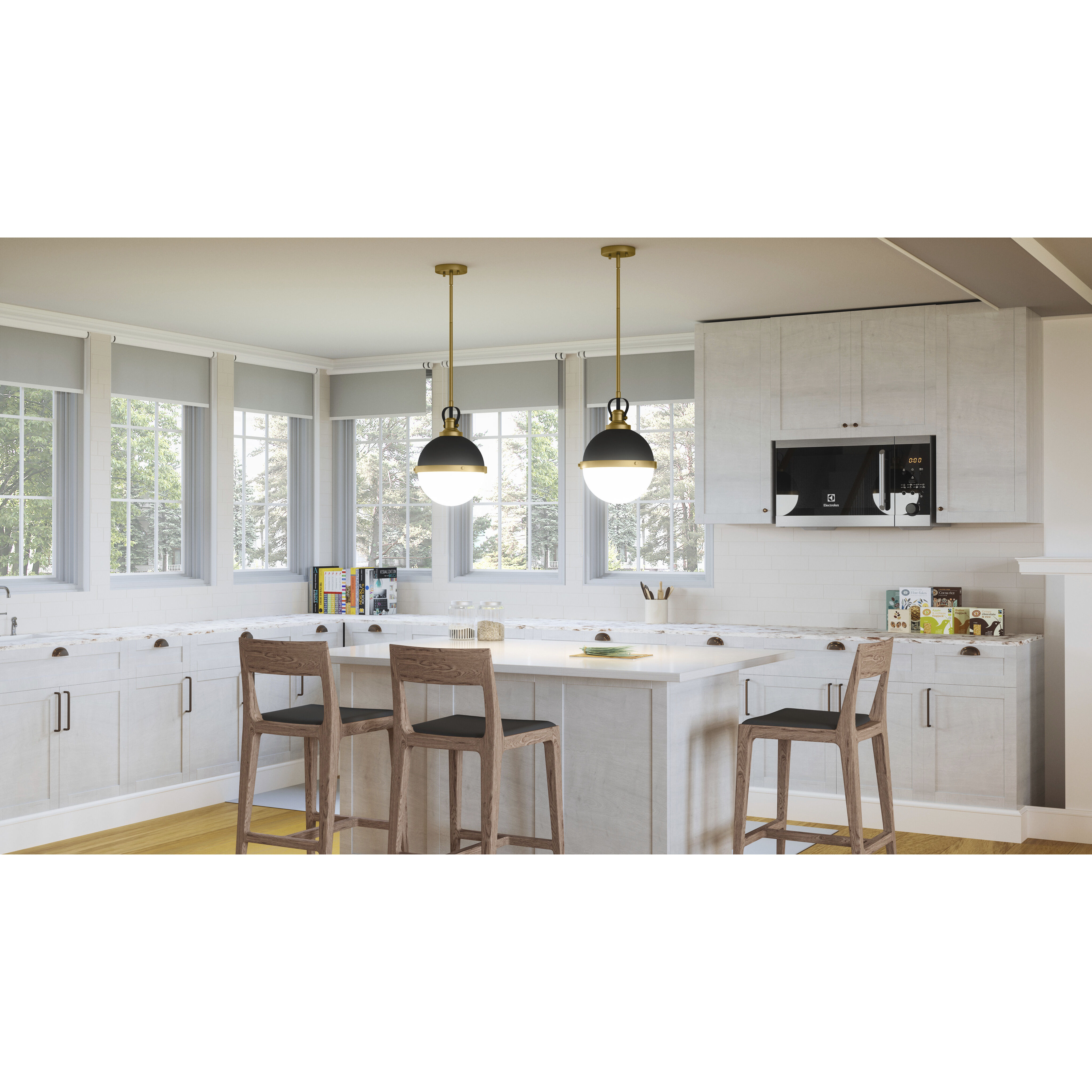 Sullivan 1 Light 11 inch Matte Black Mini Pendant Ceiling Light, Small