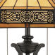Tiffany 23 inch 60 watt Vintage Bronze Table Lamp Portable Light, Naturals