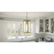 Westover 1 Light 7 inch Antique Brass Mini Pendant Ceiling Light, Small