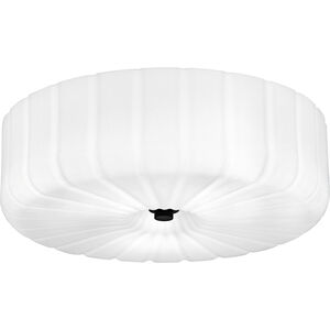 Oberman LED 15 inch Matte Black Flush Mount Ceiling Light, Medium