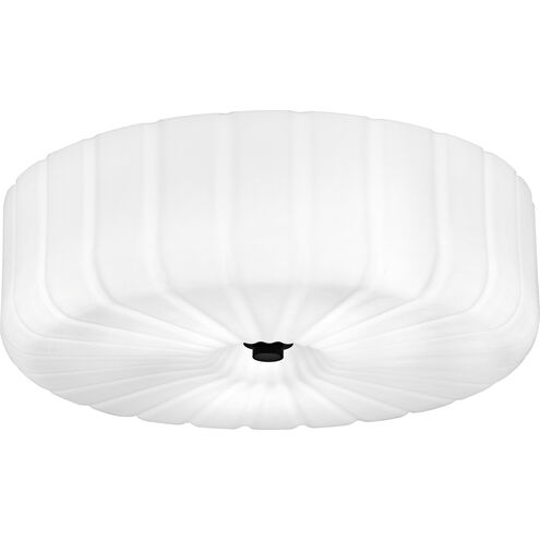 Oberman LED 15 inch Matte Black Flush Mount Ceiling Light, Medium