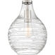 Genie 1 Light 9 inch Brushed Nickel Semi-Flush Mount Ceiling Light