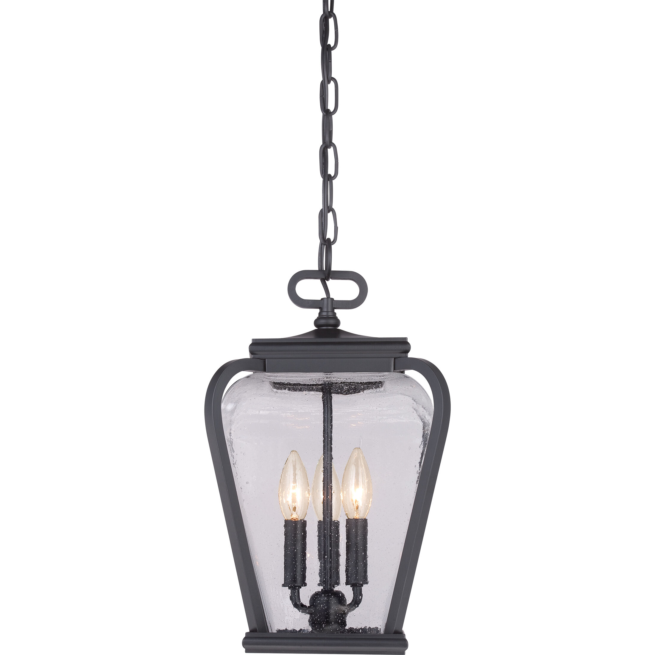 Province 3 Light 10 inch Mystic Black Mini Pendant Ceiling Light, Small