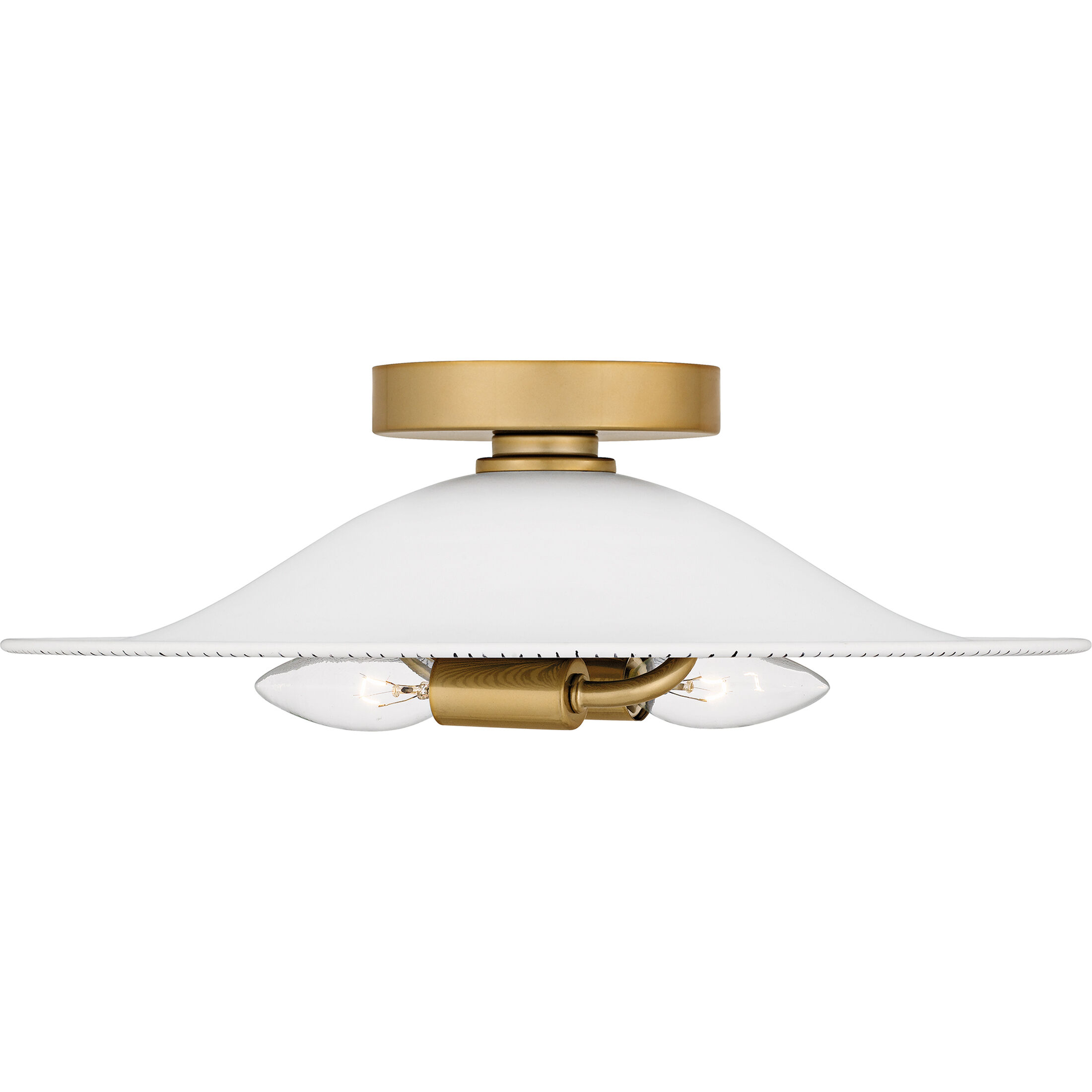 Indigo 2 Light 15.75 inch Light Gold Flush Mount Ceiling Light, Medium
