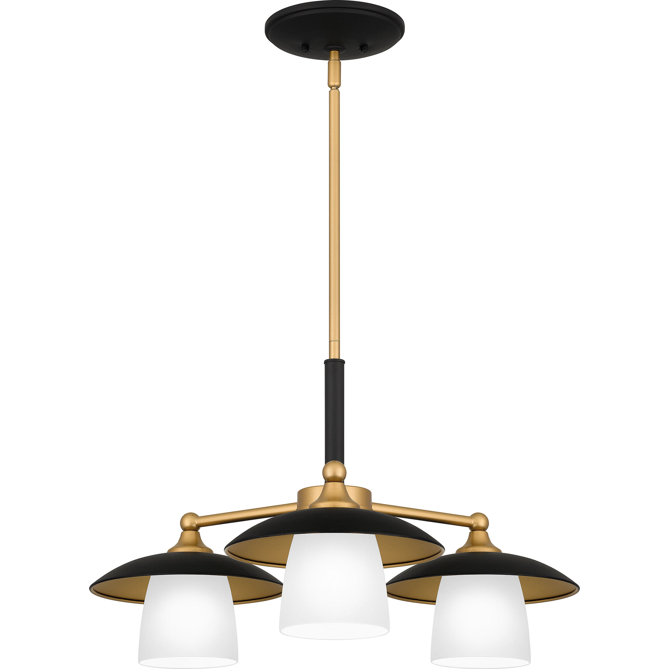 Fayette 3 Light 24 inch Earth Black Chandelier Ceiling Light