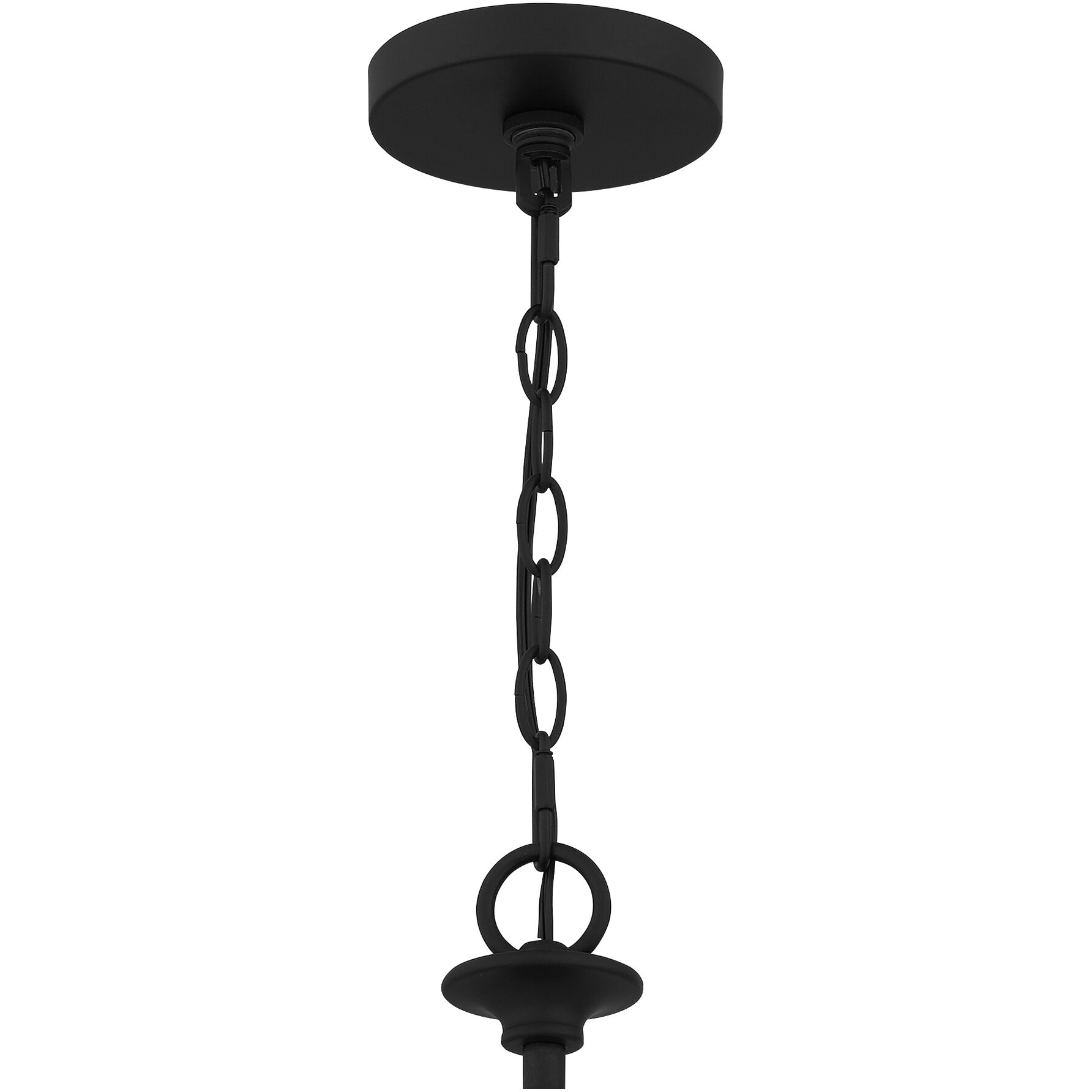 Prescott 8 Light 32 inch Matte Black Chandelier Ceiling Light