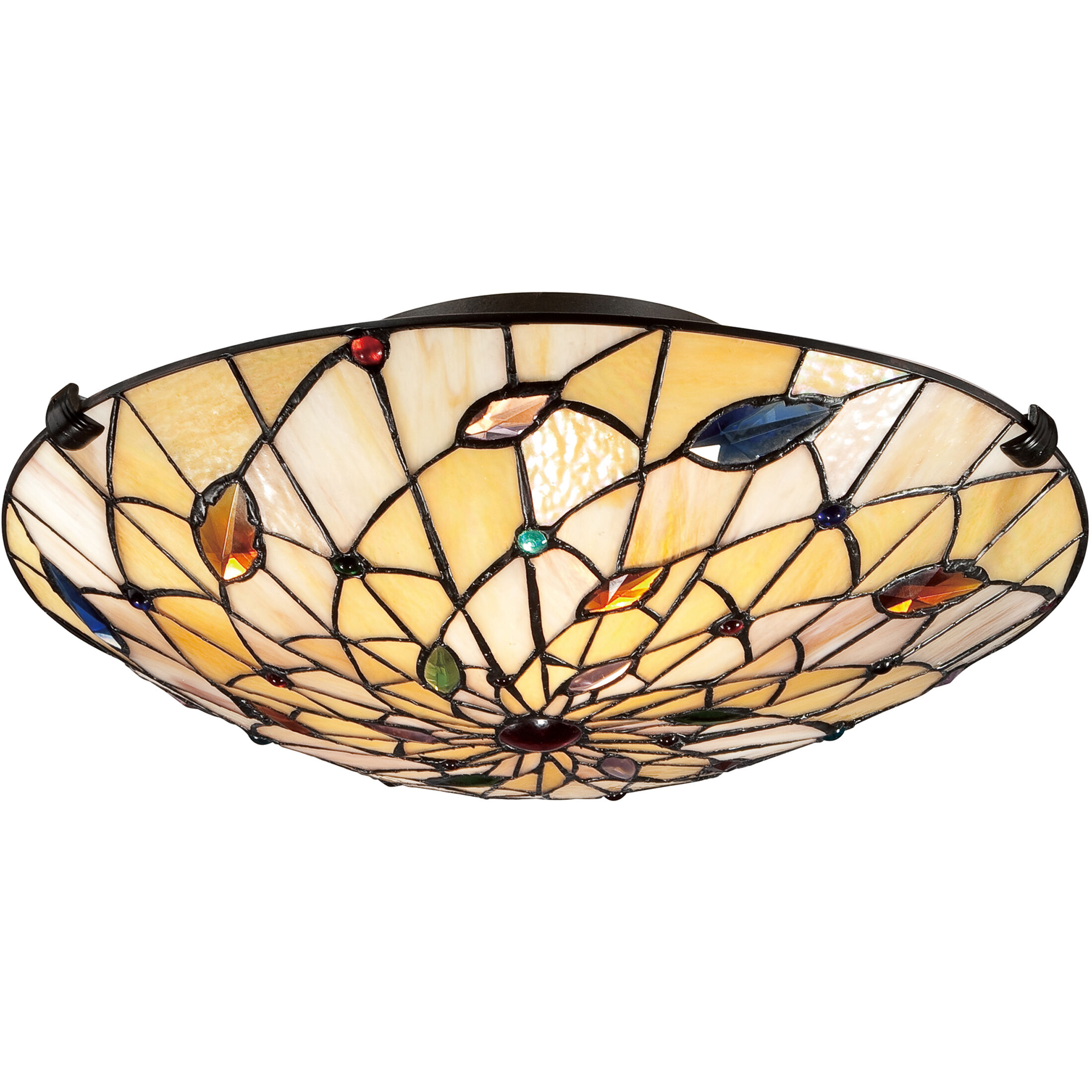 Graham 2 Light 17 inch Vintage Bronze Flush Mount Ceiling Light, Naturals