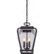 Province 3 Light 10 inch Mystic Black Outdoor Hanging Lantern