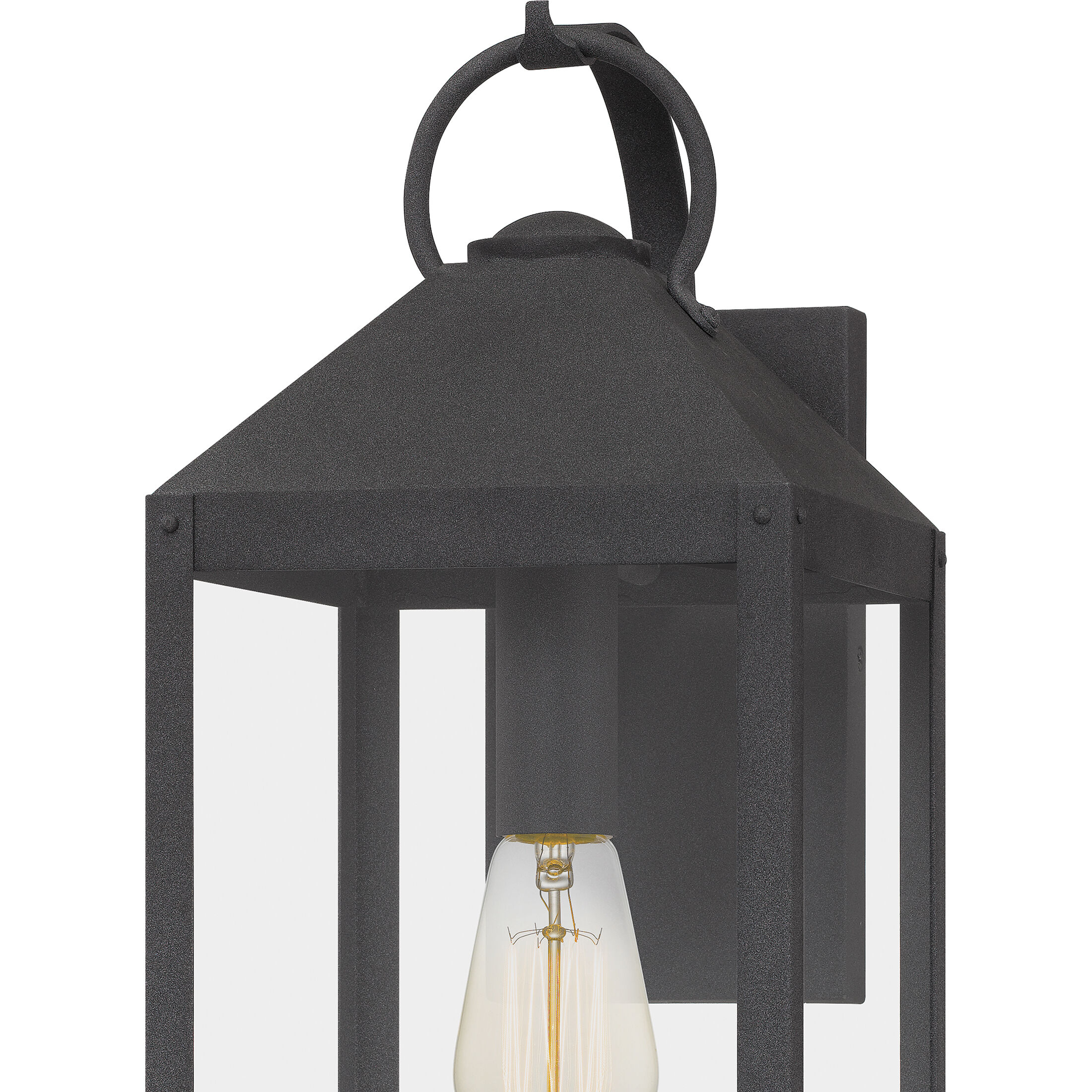Thorpe 1 Light 20 inch Mottled Black Outdoor Wall Lantern, Large