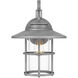 Lombard 1 Light 17 inch Antique Brushed Aluminum Outdoor Wall Lantern