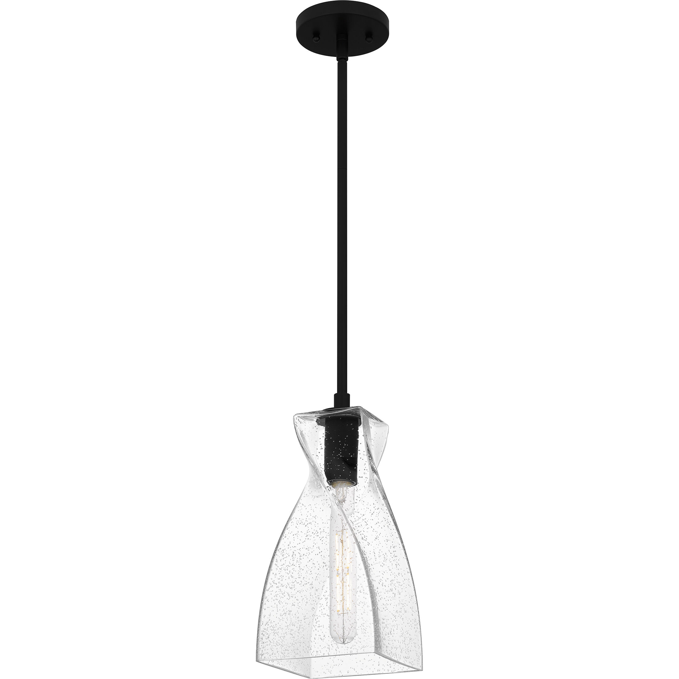 Stetson 1 Light 6 inch Matte Black Mini Pendant Ceiling Light, Small