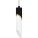 Alys LED 2.5 inch Matte Black Mini Pendant Ceiling Light, Small