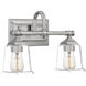 Nicholas 2 Light 15 inch Brushed Nickel Bath Light Wall Light