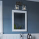 Nicholas 2 Light 15 inch Earth Black Bath Light Wall Light in Clear Glass