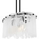 Cassidy 5 Light 43 inch Matte Black Linear Chandelier Ceiling Light, Large