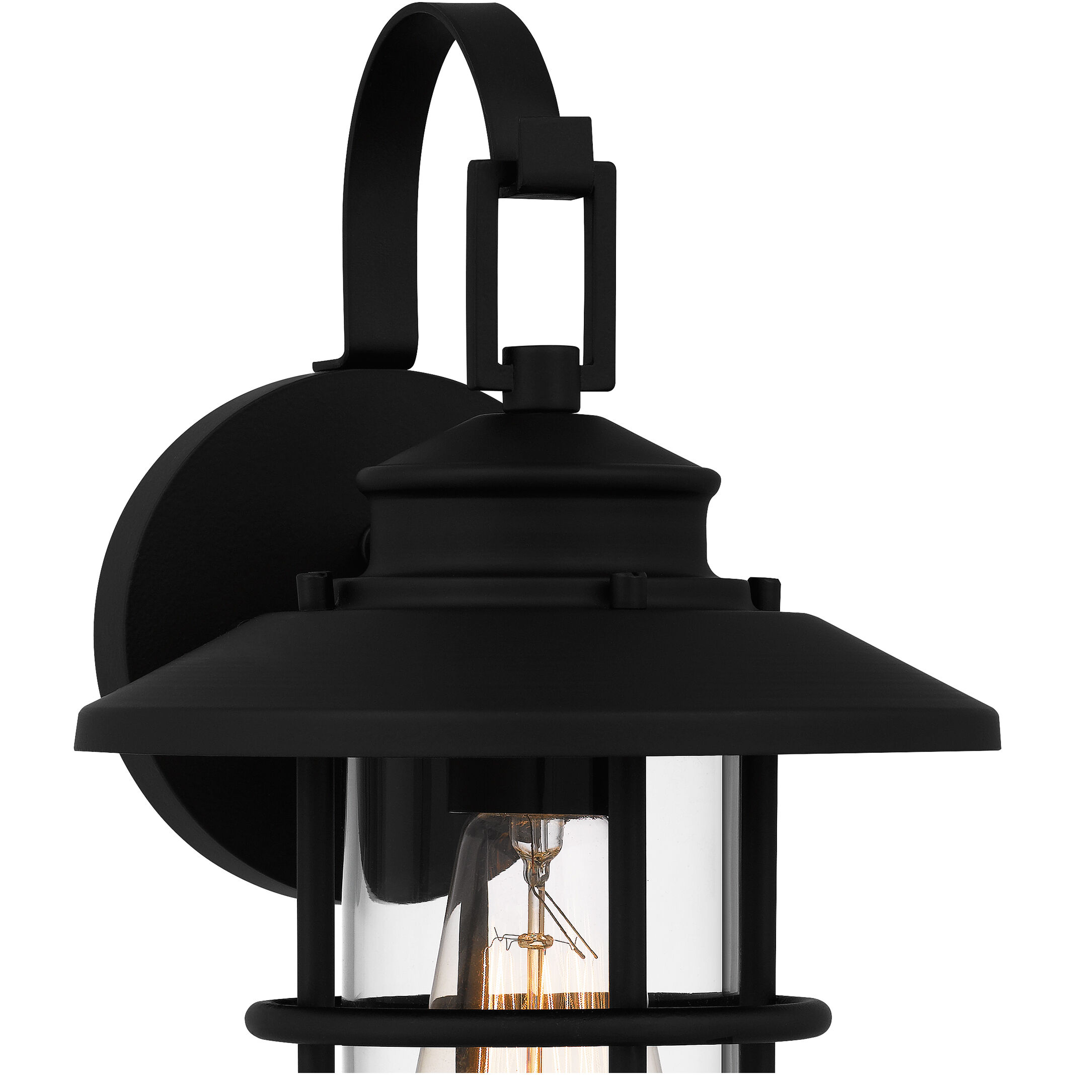 Lombard 1 Light 13 inch Matte Black Outdoor Wall Lantern