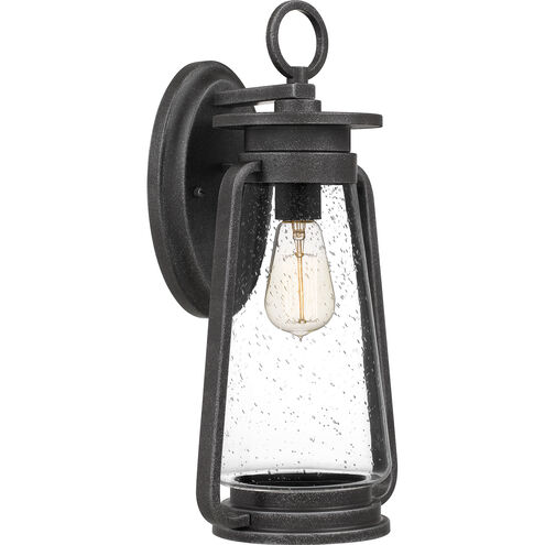 Sutton 1 Light 18 inch Speckled Black Outdoor Wall Lantern, Large