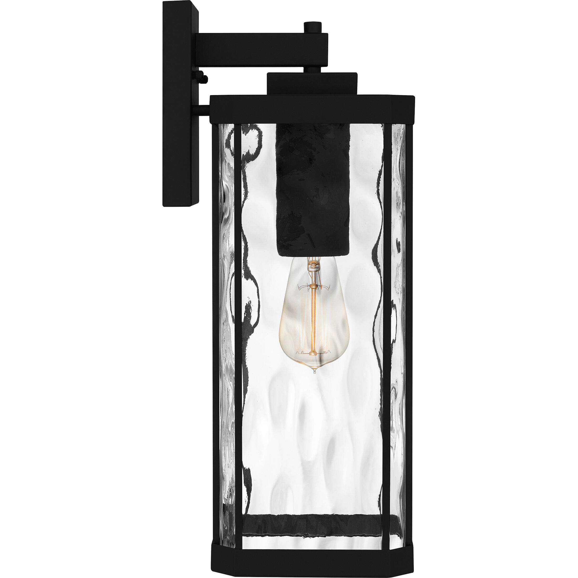 Balchier 1 Light 20 inch Matte Black Outdoor Wall Lantern