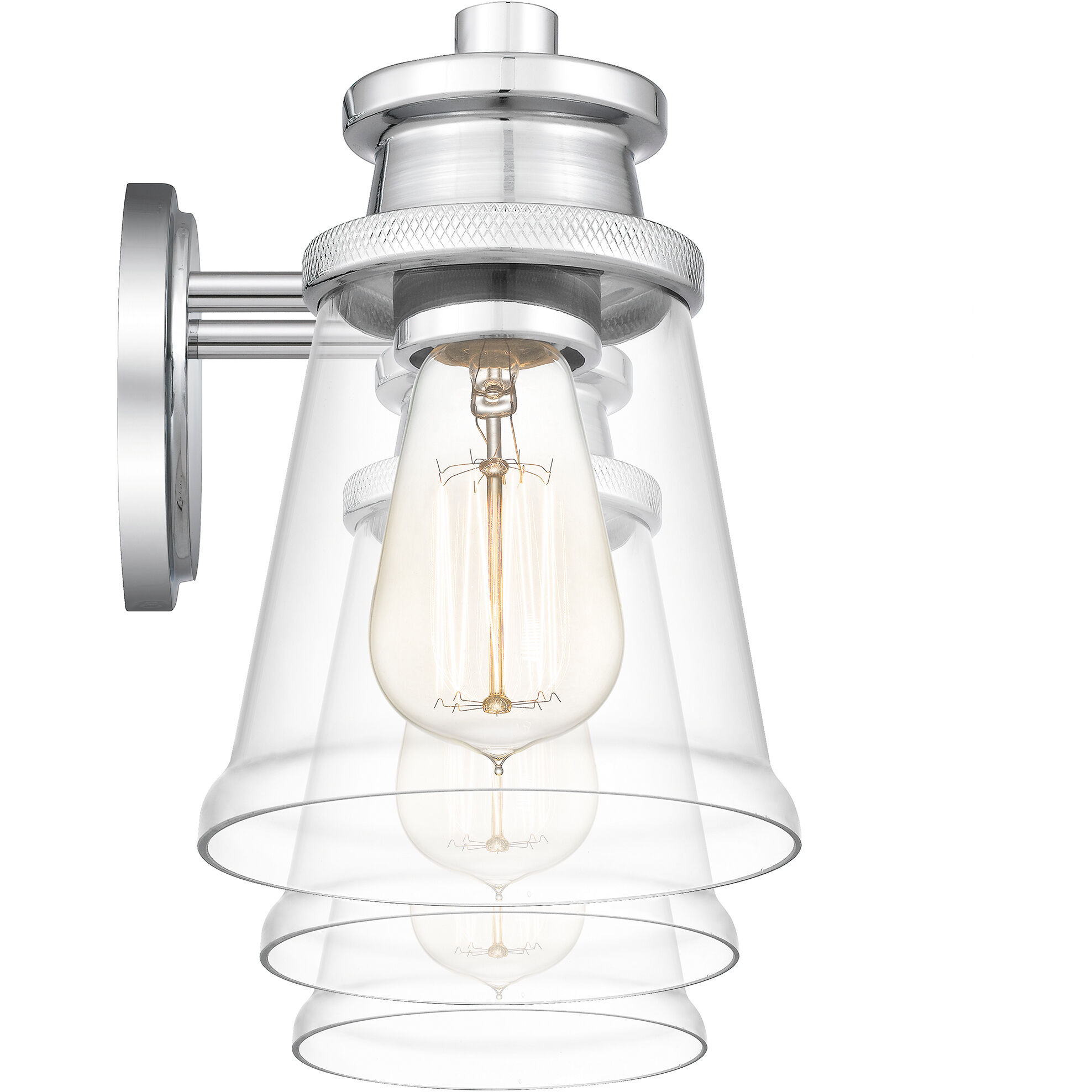 Haverfield 3 Light 24 inch Polished Chrome Bath Light Wall Light