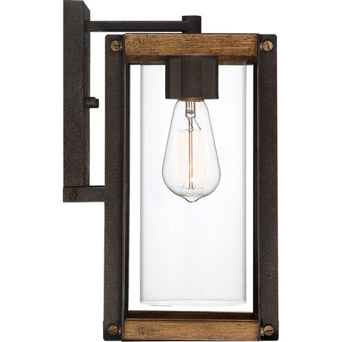 Marion Square 1 Light 13 inch Rustic Black Outdoor Wall Lantern