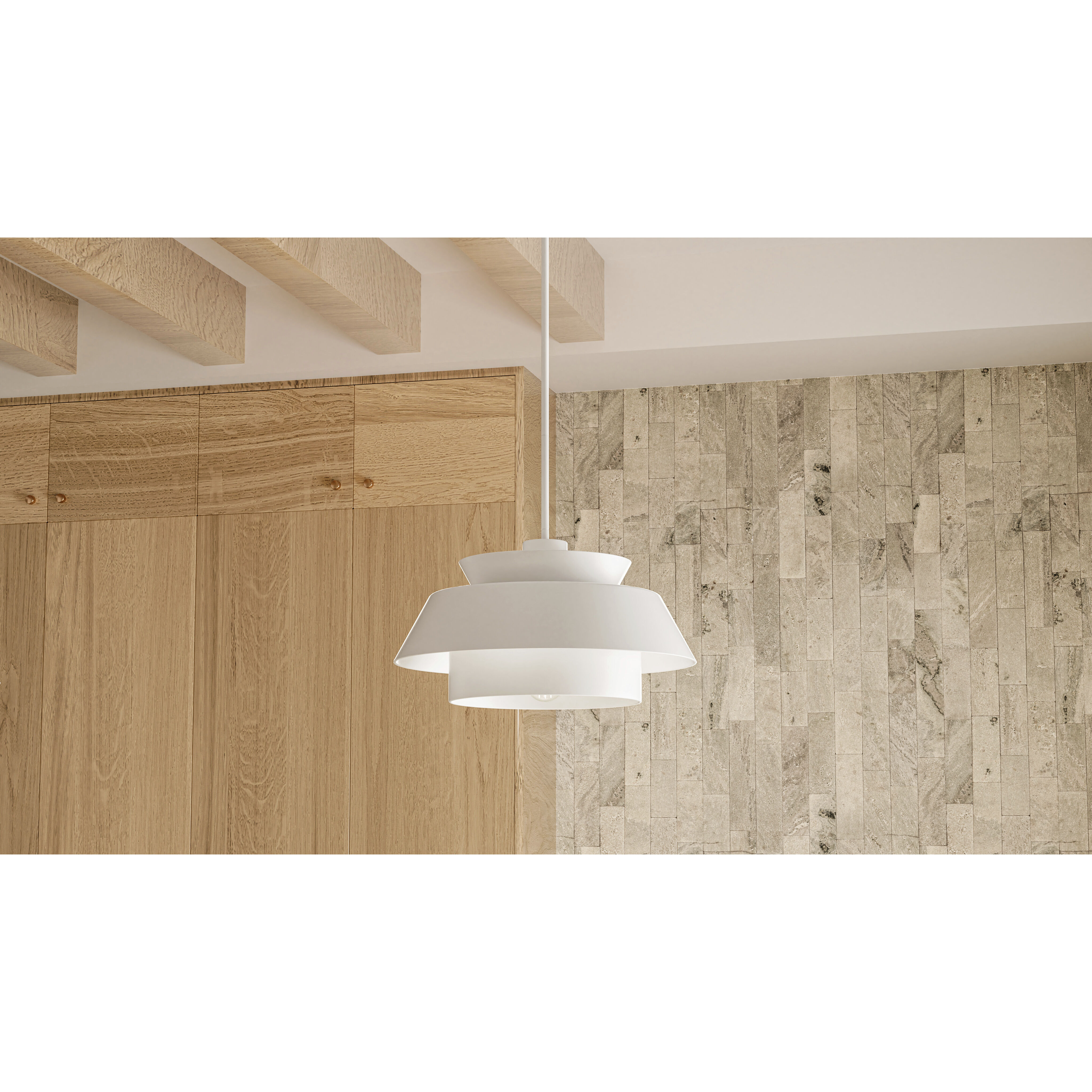 Lumi 3 Light 24 inch Matte White Pendant Ceiling Light, Large