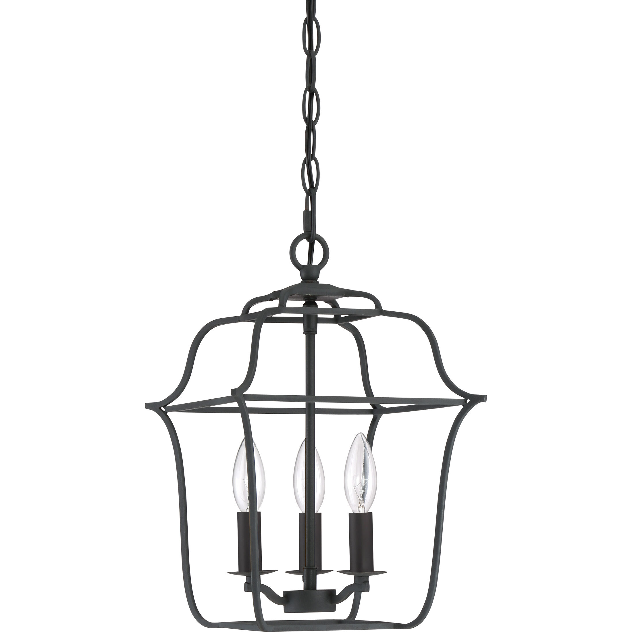Gallery 3 Light 10 inch Royal Ebony Foyer Pendant Ceiling Light