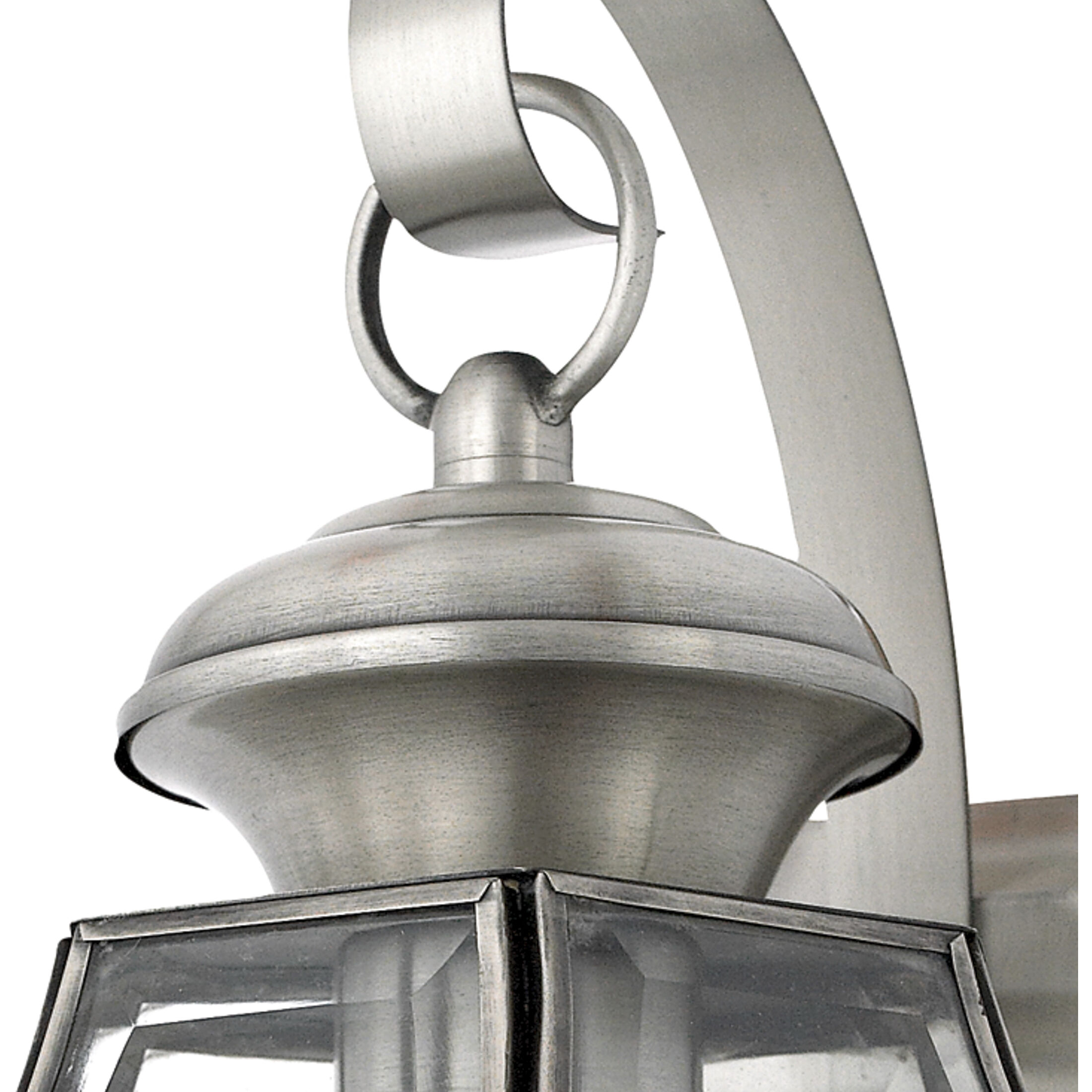 Newbury 1 Light 14 inch Pewter Outdoor Wall Lantern