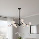 Walker 12 Light 40 inch Matte Black Chandelier Ceiling Light