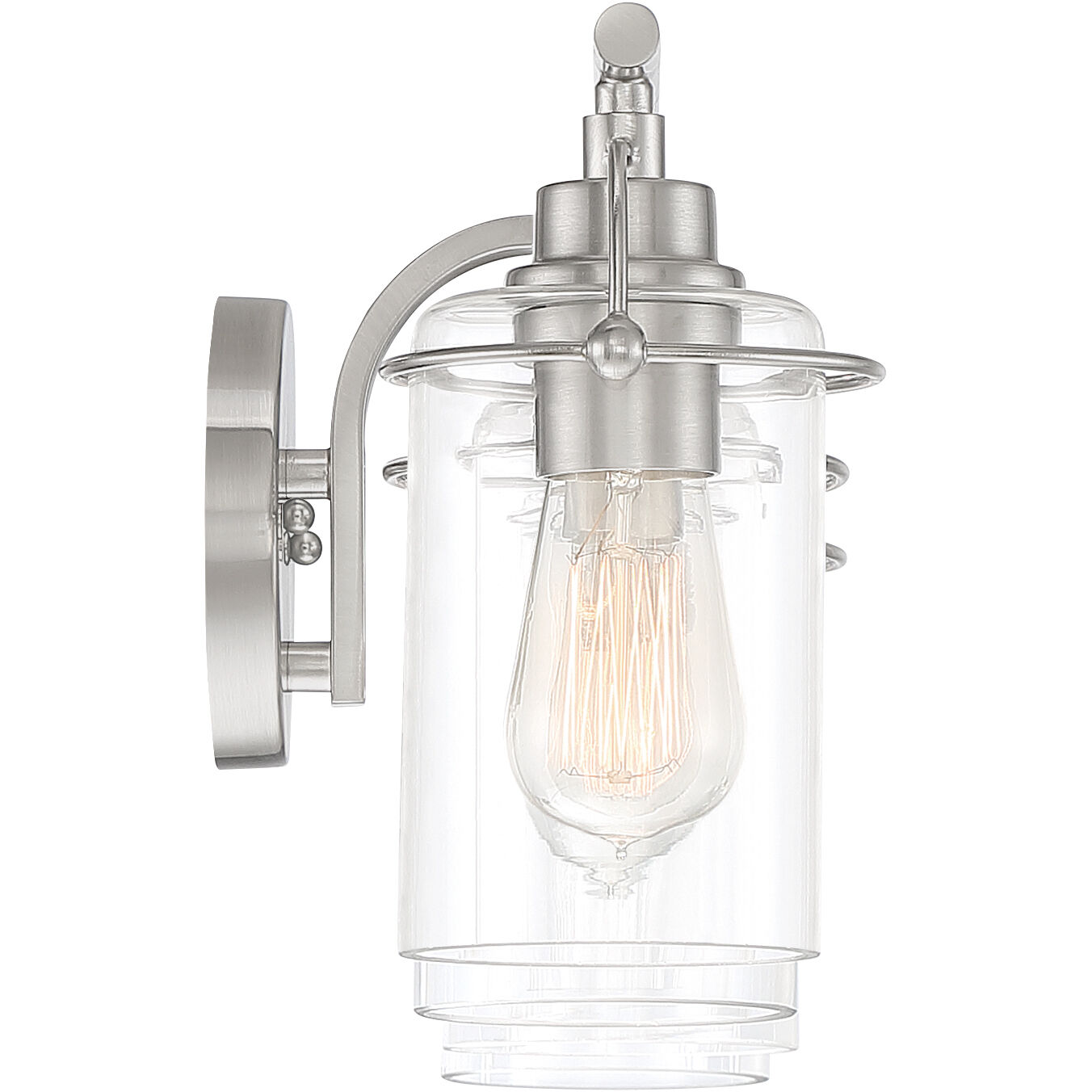 Emerson 4 Light 34 inch Brushed Nickel Vanity Light Wall Light