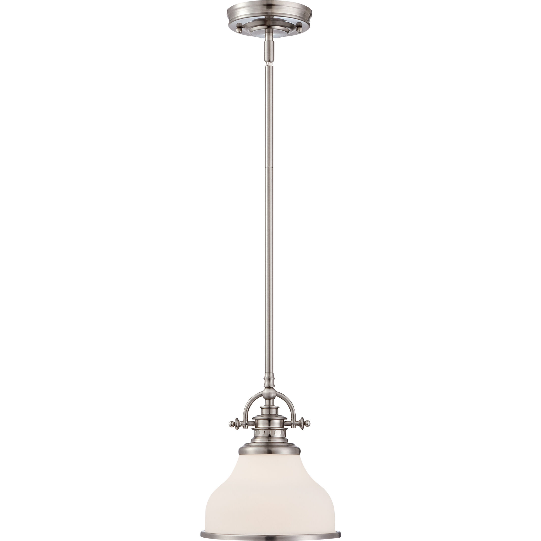 Grant 1 Light 14 inch Brushed Nickel Pendant Ceiling Light